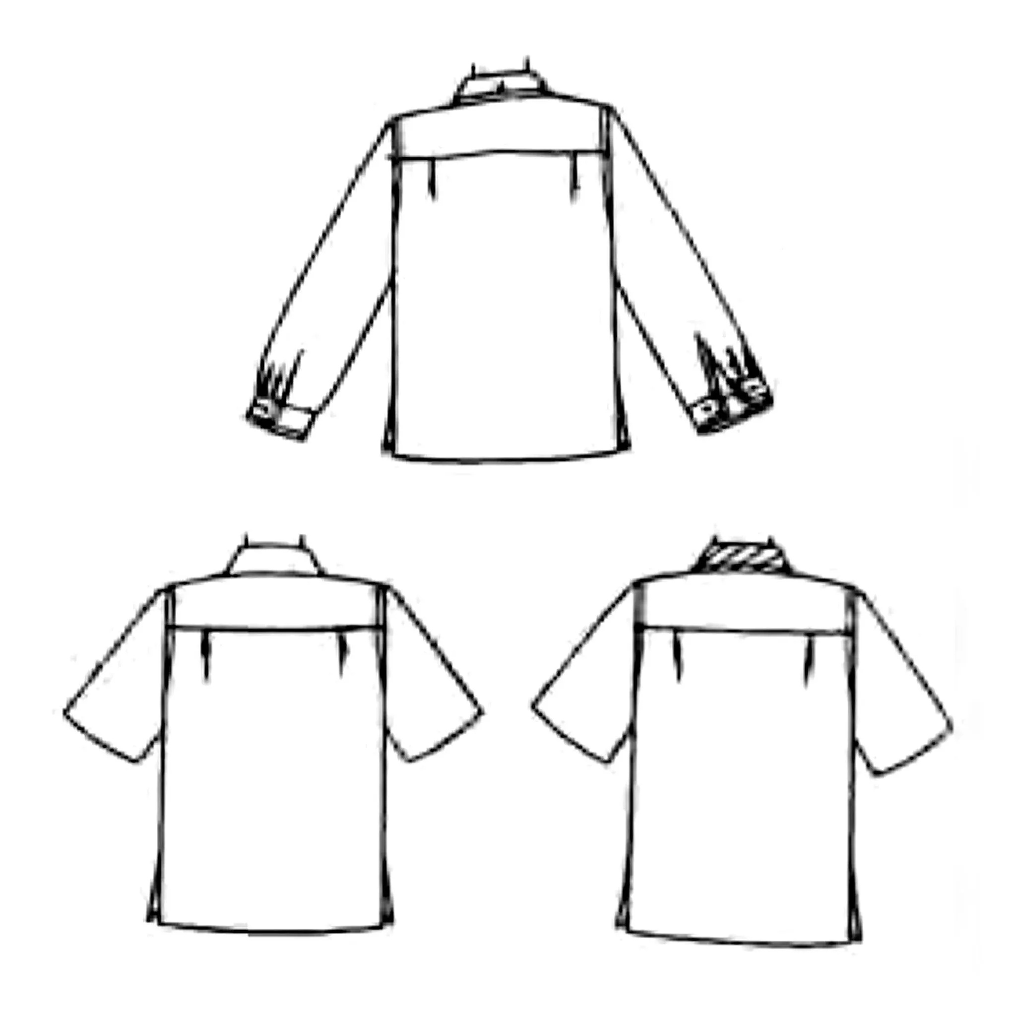 1950's Sewing Pattern: Men's Sports Shirt  with Yoke & Pocket - Chest 38”-40” (96.5cm-101.6cm)