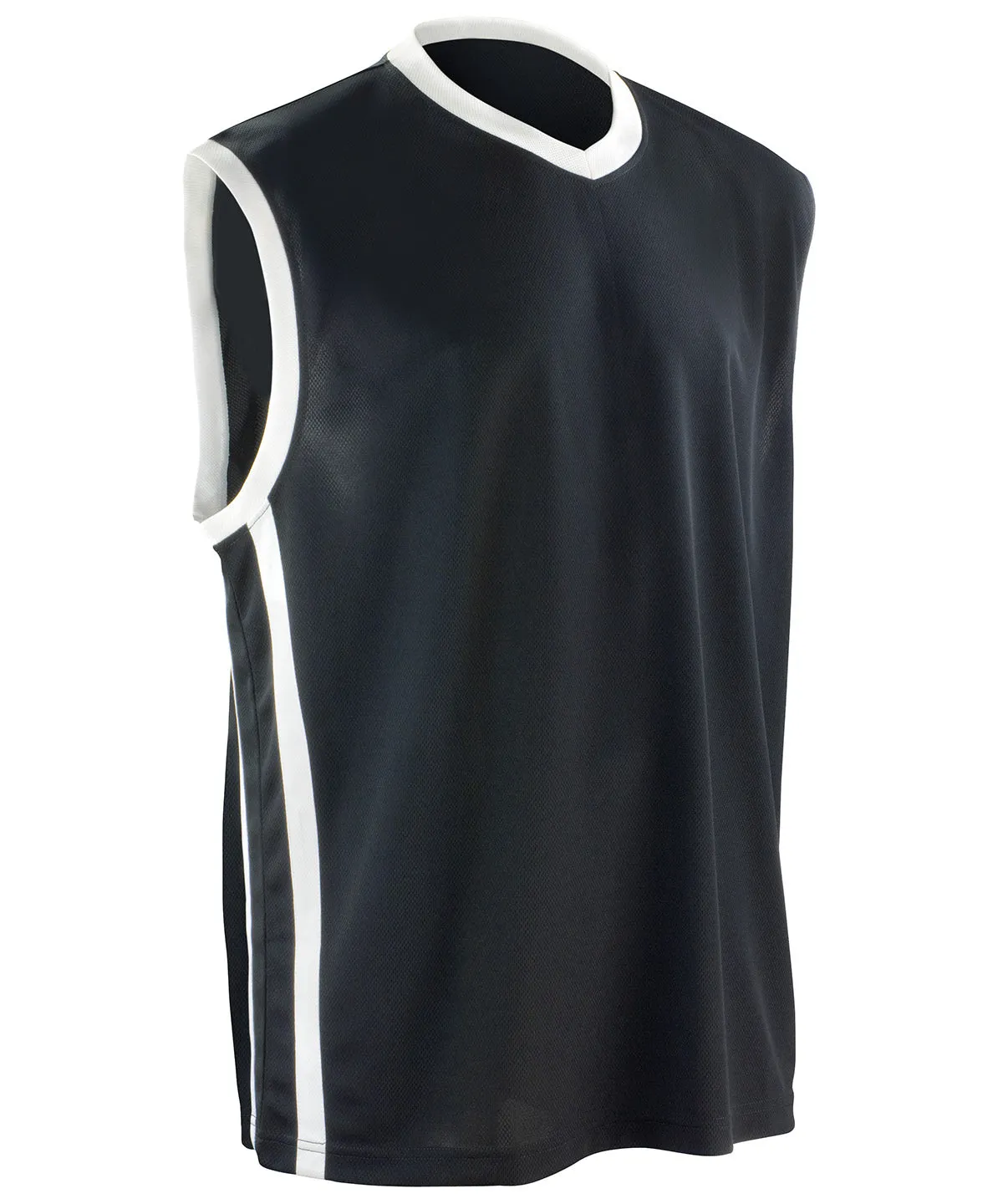 Basketball quick-dry top | Black/White