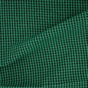 Check Green | Seersucker Woven Fabric - SKU 5223 Green #U56