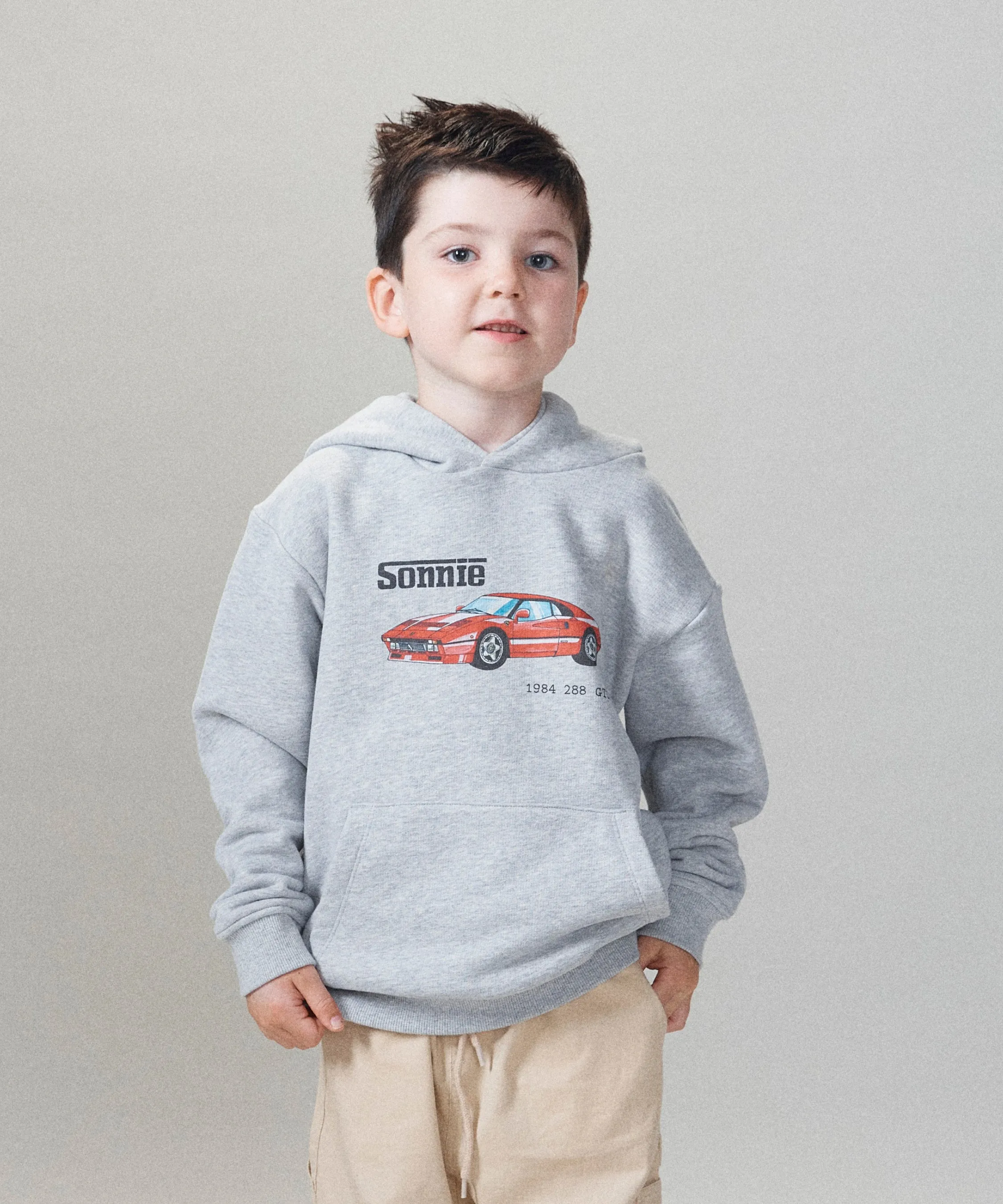 Ferrari Hoodie - Heather Grey