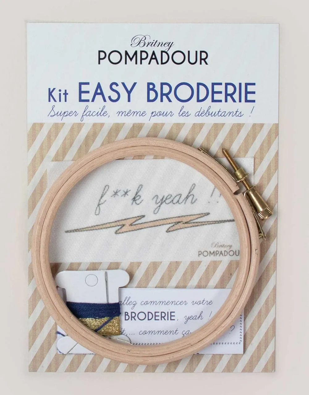 F**K Yeah Embroidery Kit, Britney Pompadour