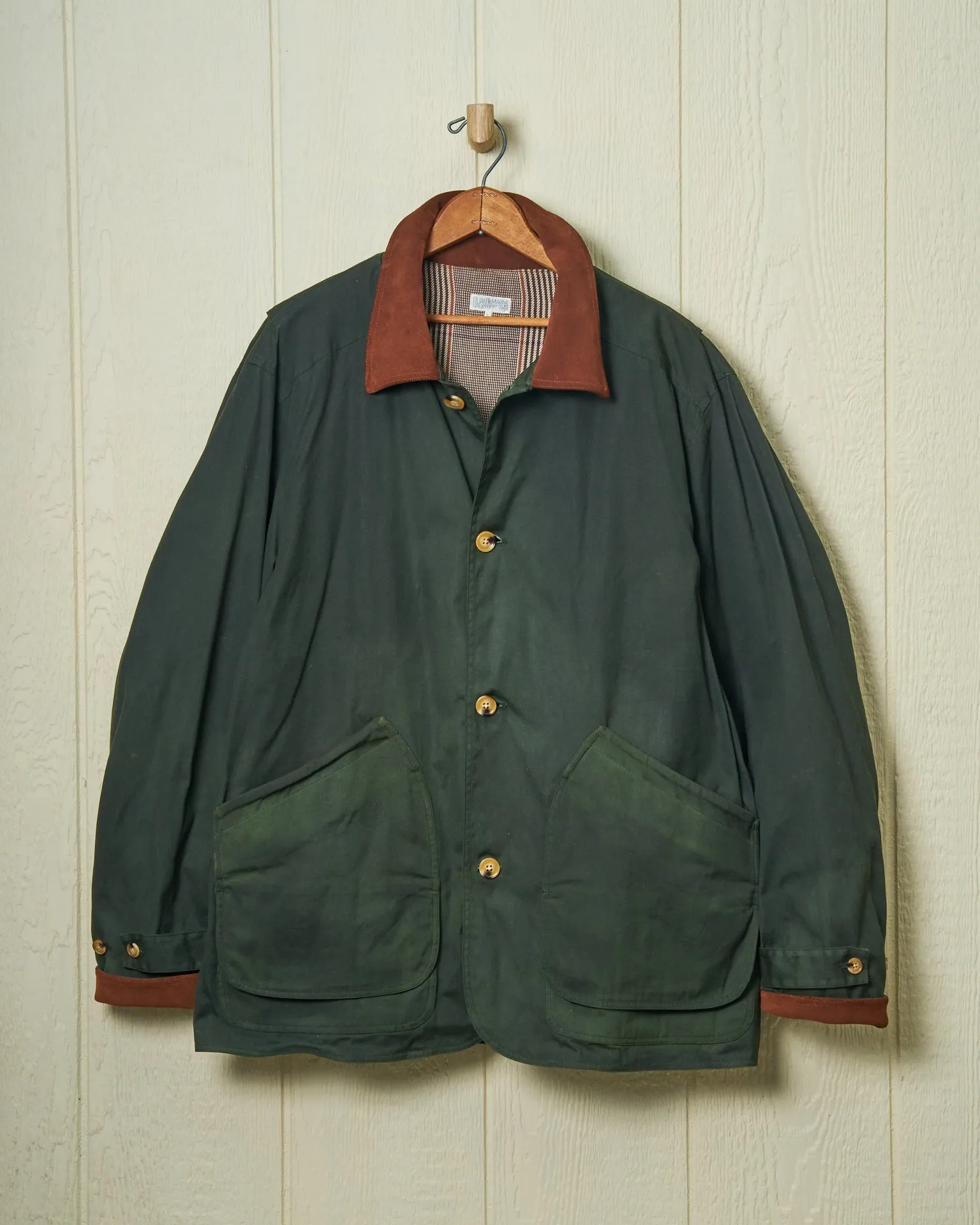 Gamekeeper Jacket in Olive Waxed Canvas