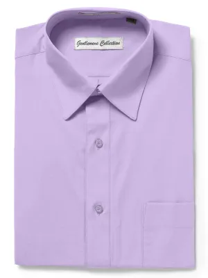 Gentlemen’s Collection Mens Regular Fit Short Sleeve Easy Care Dress Shirt – Colors