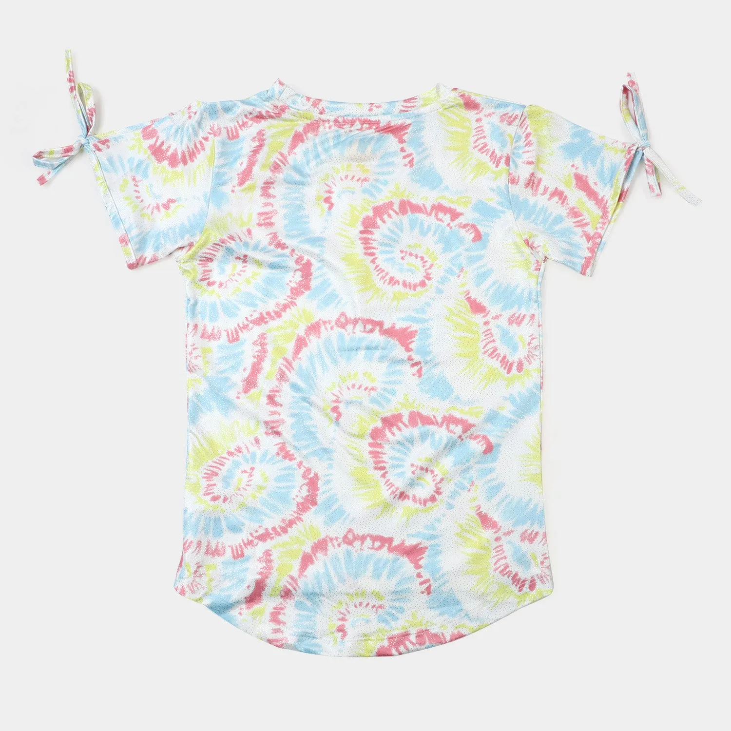 Girls Cotton T-Shirt  - Multi