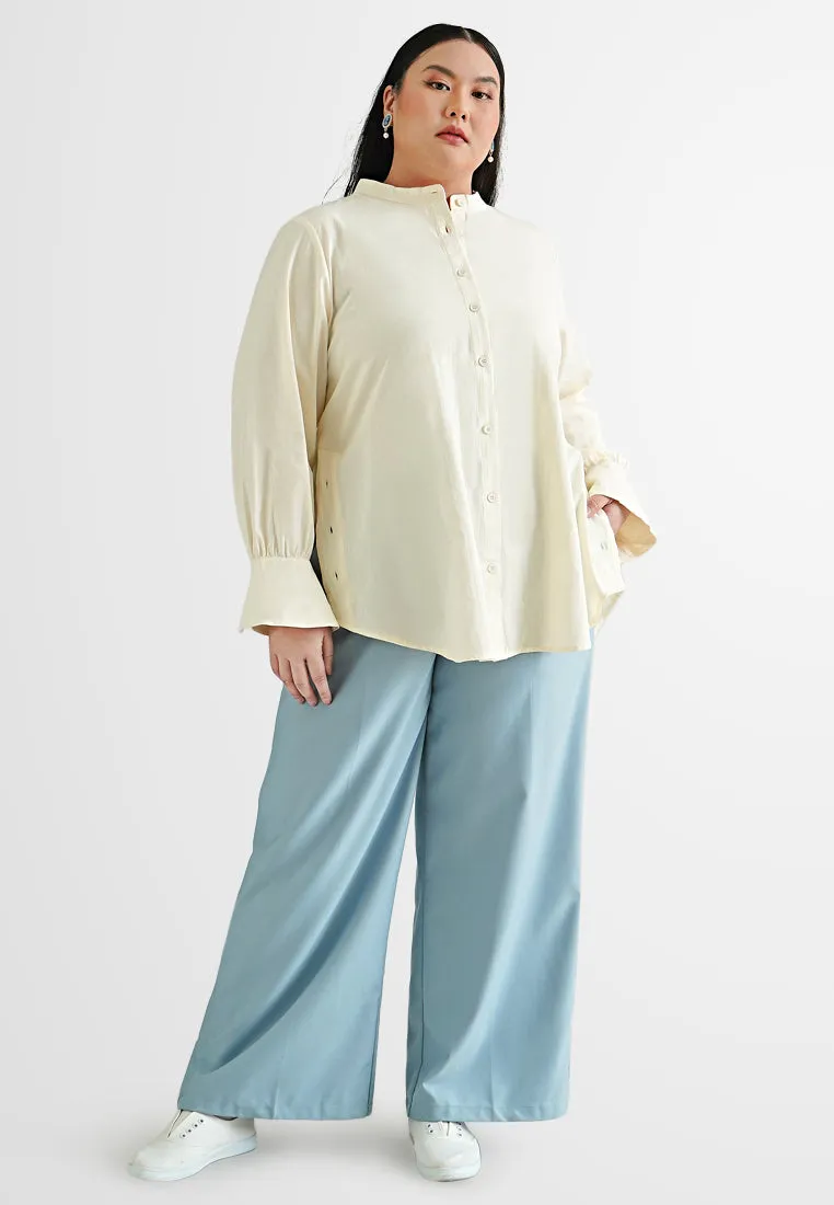 Irma Tailored Straight Wide Leg Pants