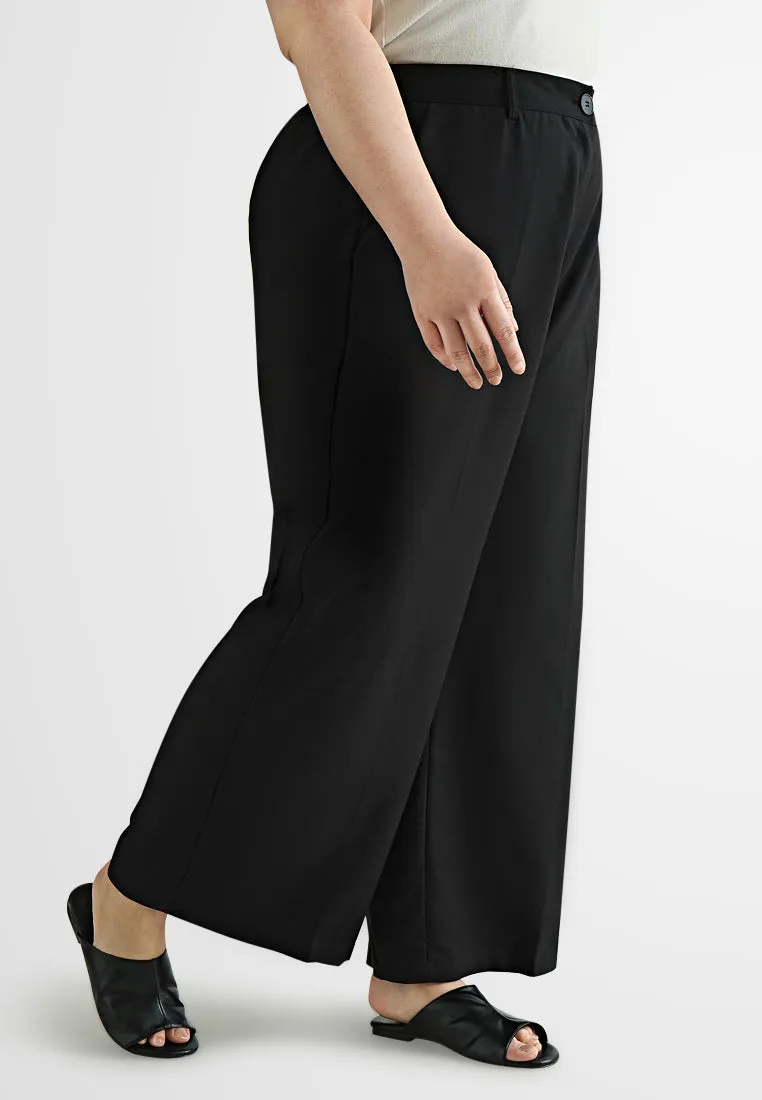 Irma Tailored Straight Wide Leg Pants