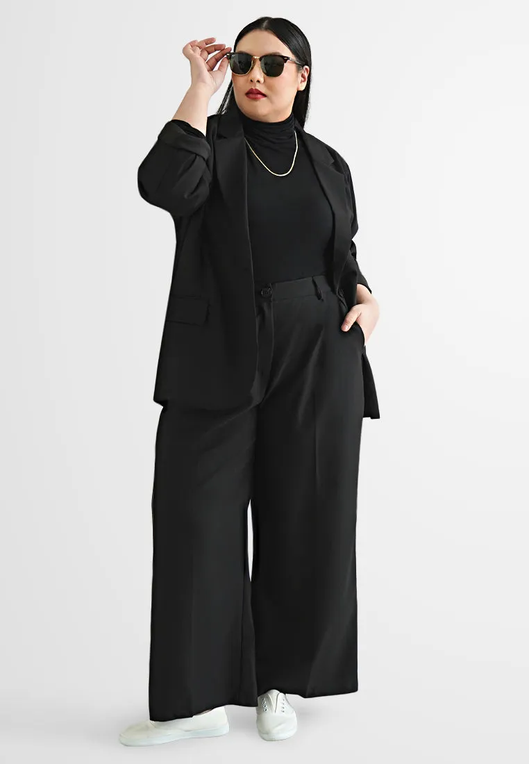 Irma Tailored Straight Wide Leg Pants