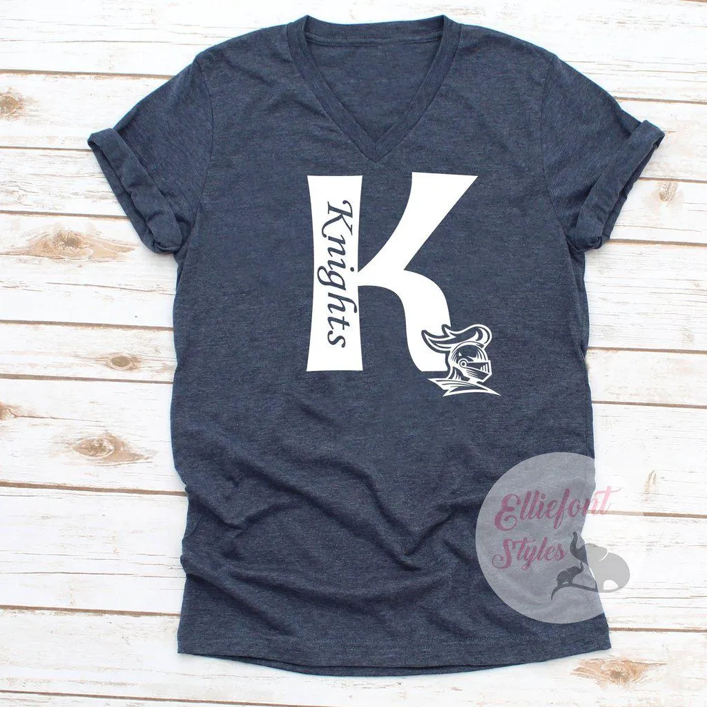 Knights K Knight Head School Pride Spirit Shirt