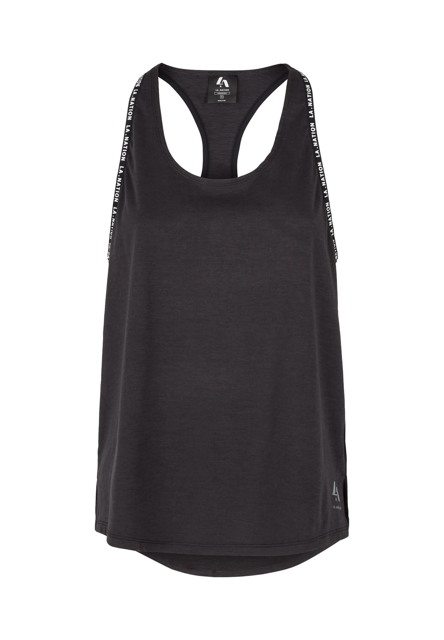 Long Line Sports Vest-Black