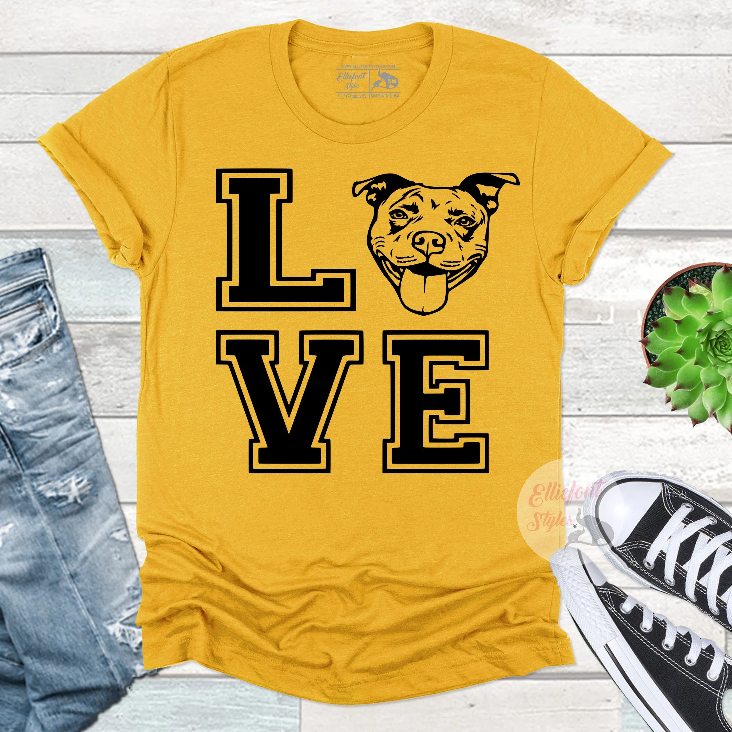 Love Pitbull Shirt