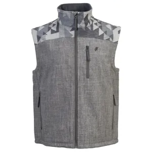 MEN'S "HOOEY SOFTSHELL VEST" GREY/AZTEC