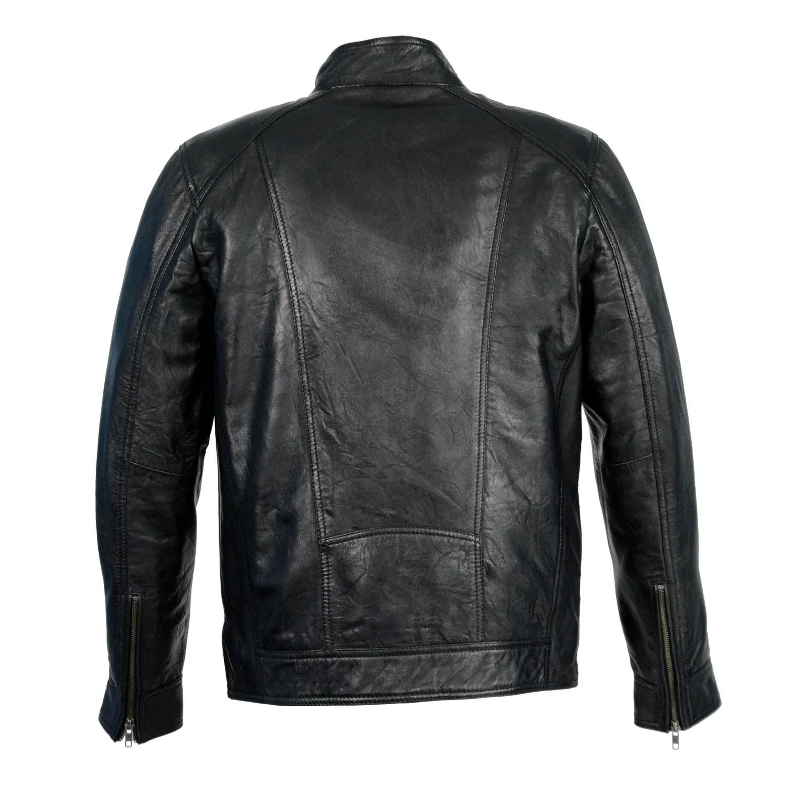 Milwaukee Leather Men's Black Motorcycle Fashion Leather Jacket with