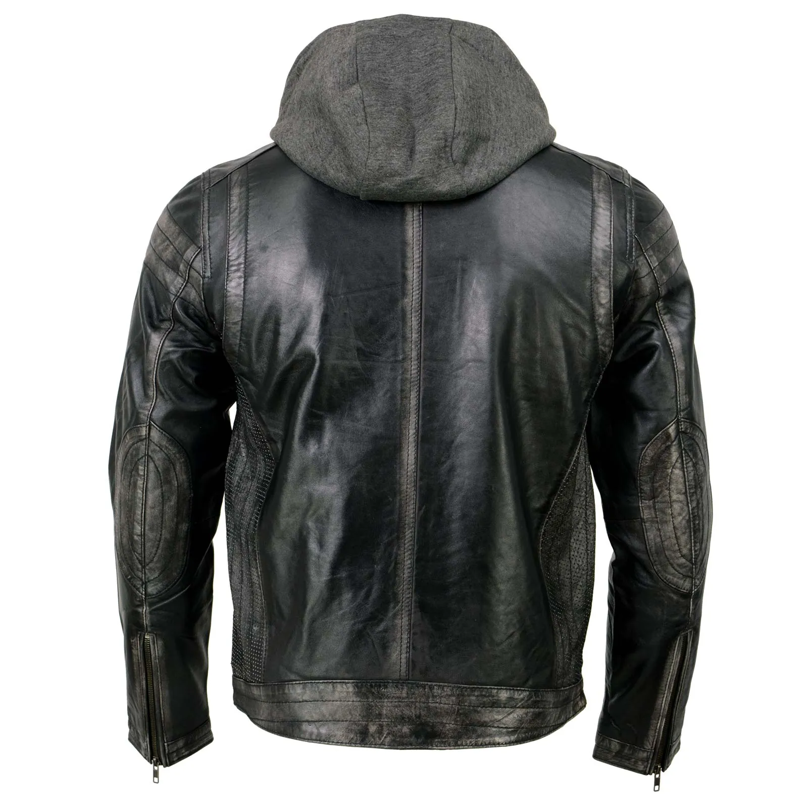 Milwaukee Leather SFM1846 Men's Black Fashion Casual Leather Jacket