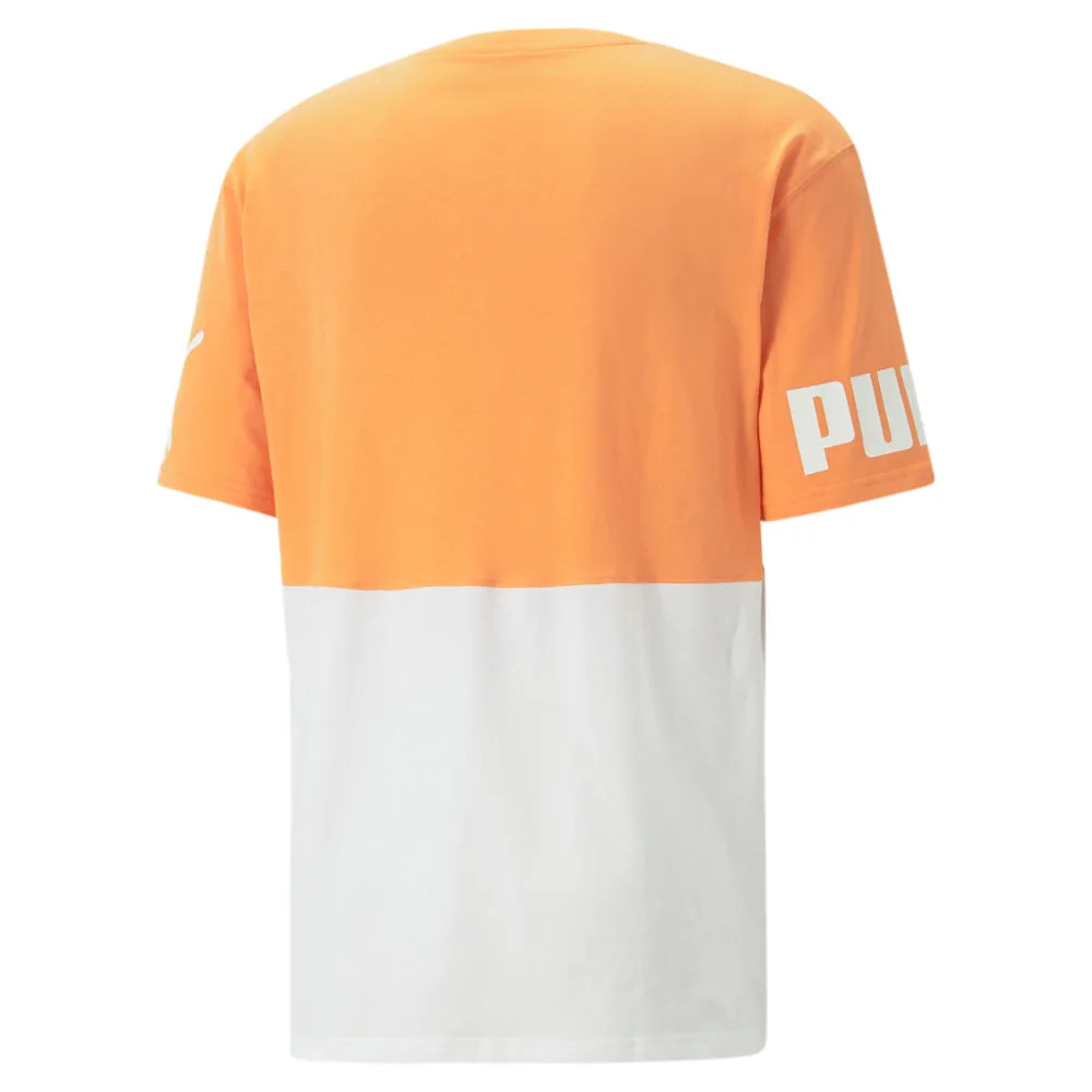 Power Colorblock Logo Crew Neck Short Sleeve T-Shirt