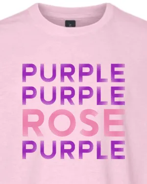 Purple Purple Rose Purple - Advent Youth T-Shirt