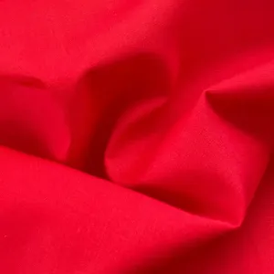 Red |Cotton|Polyester Solid Shirting - SKU 5979