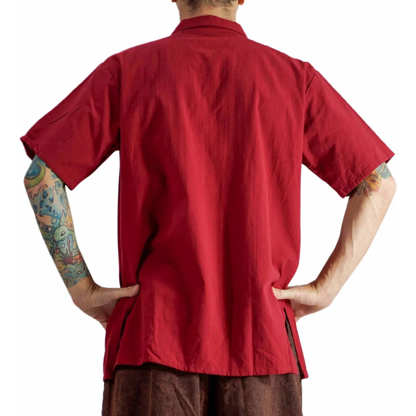 'Renaissance Shirt', Short Sleeves - RED