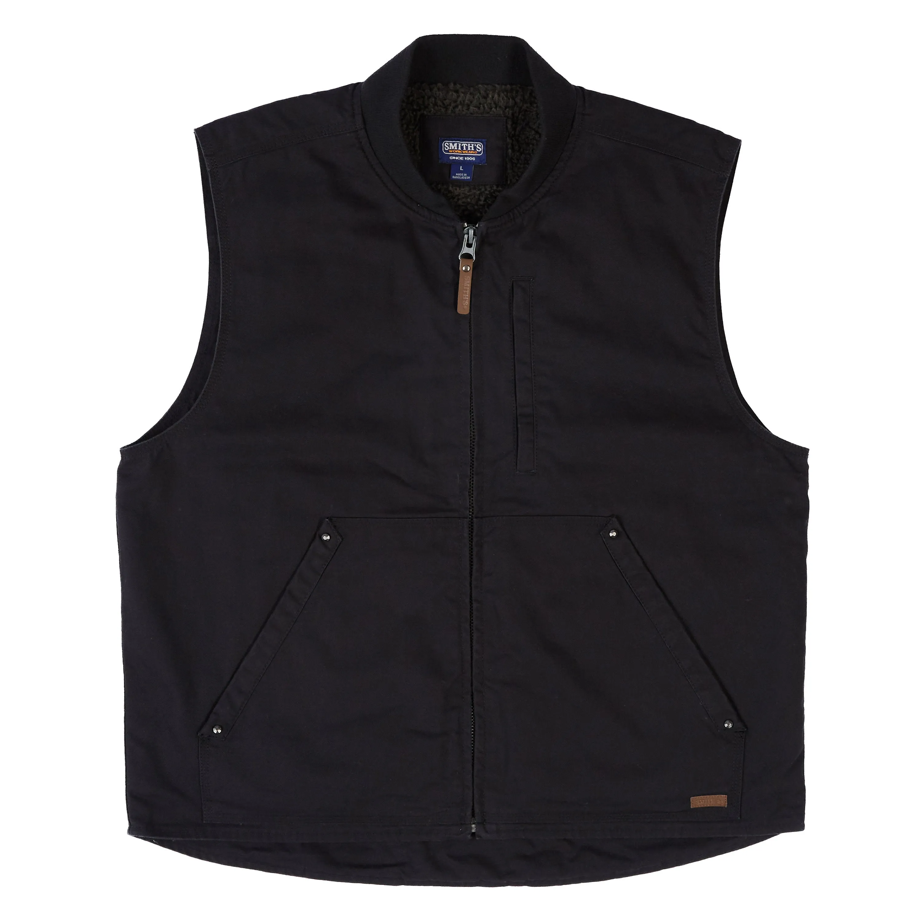 SHERPA-LINED DUCK VEST