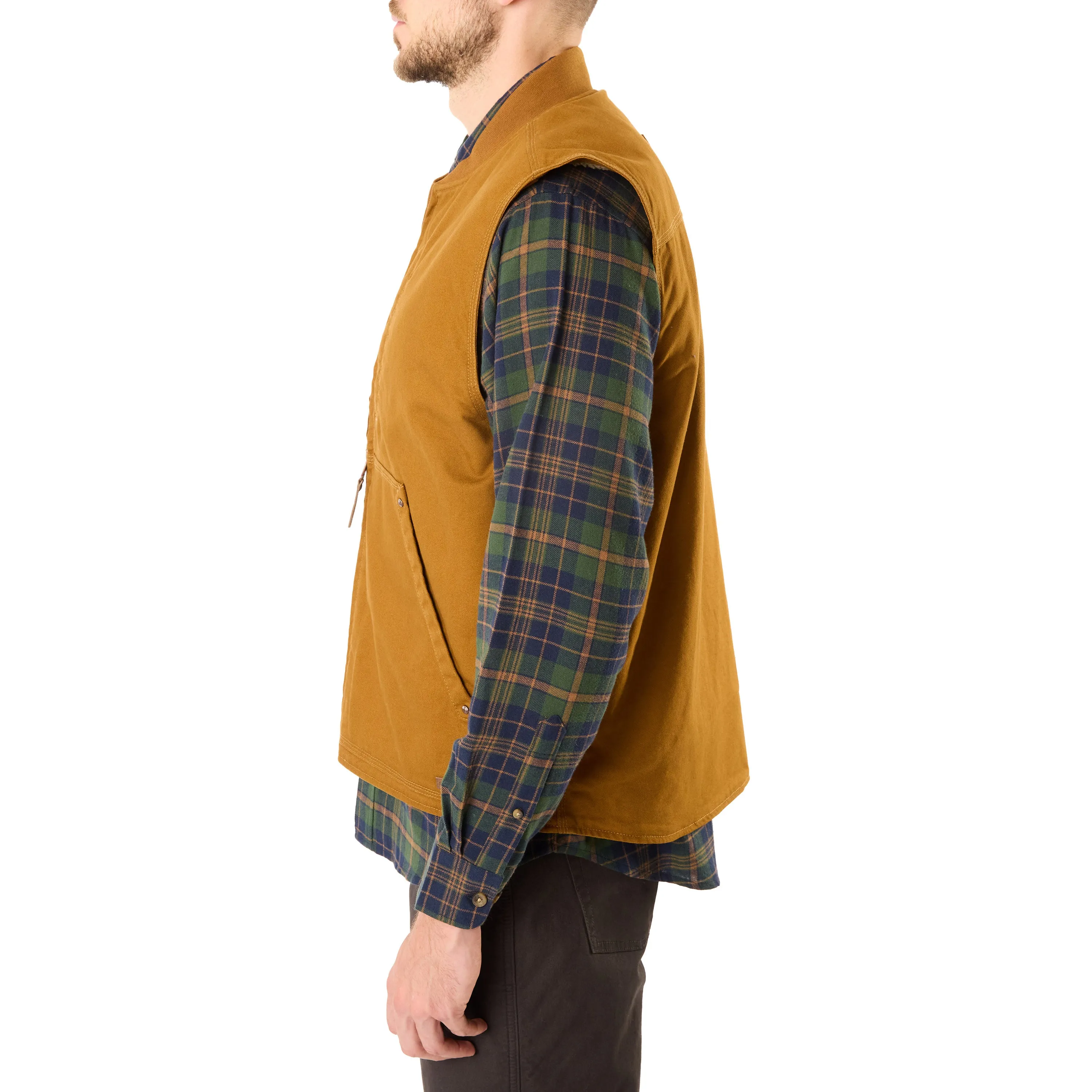 SHERPA-LINED DUCK VEST