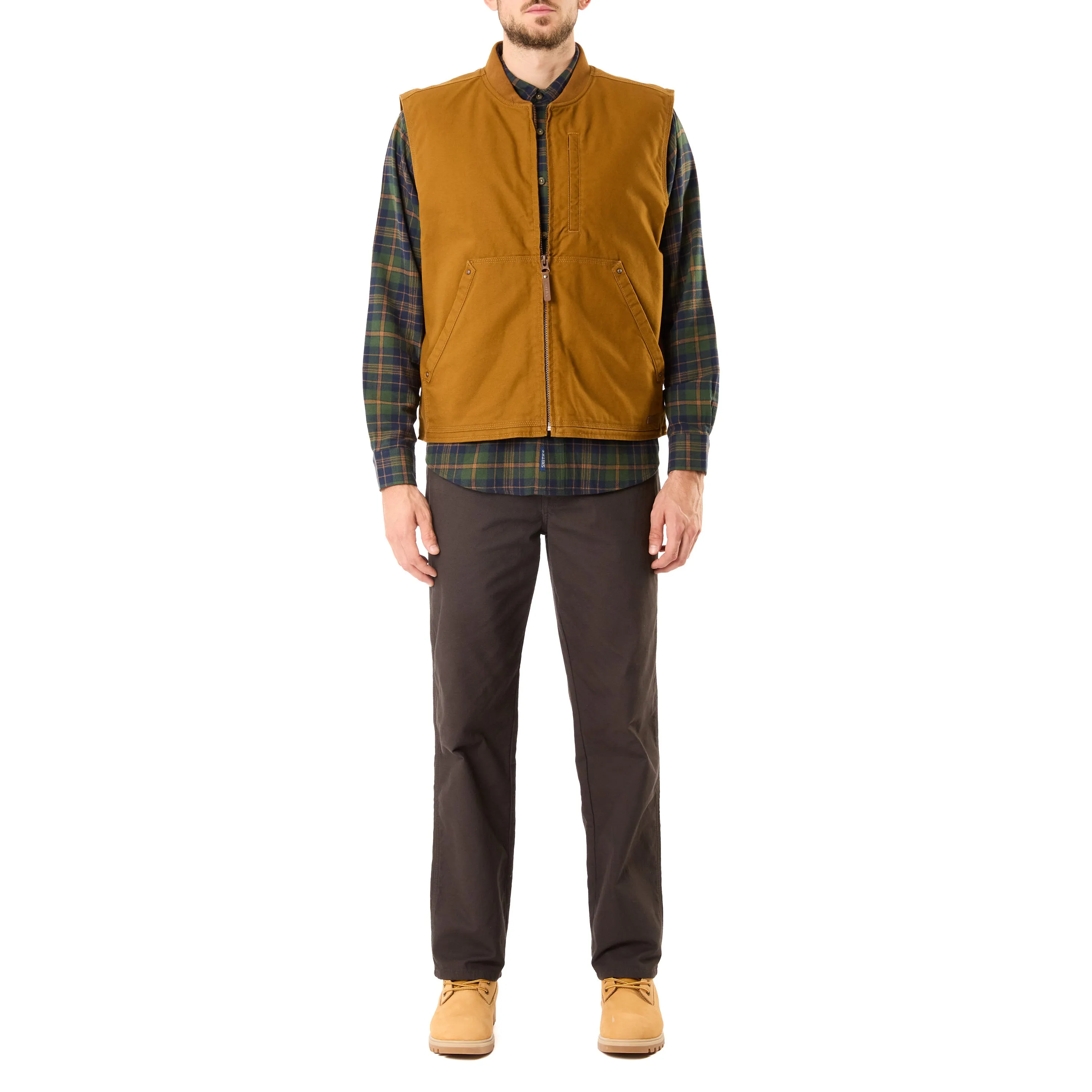 SHERPA-LINED DUCK VEST