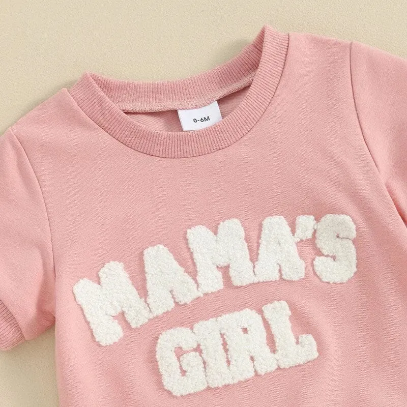 Short Sleeve Mama's Girl Baby Set