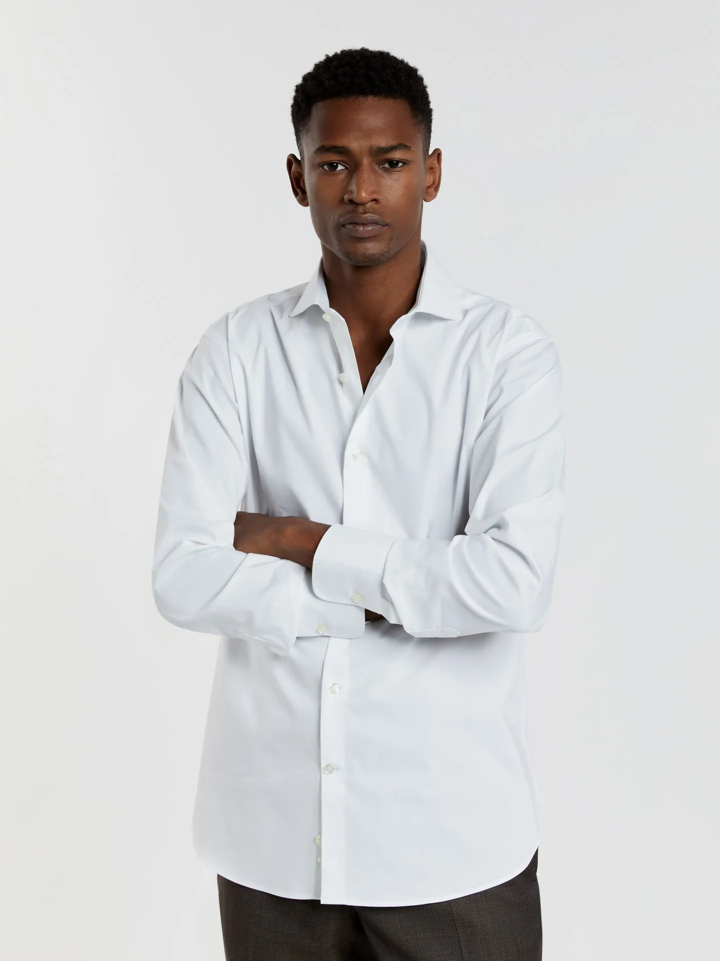 Slim fit k-easy plain poplin comfort formal shirt