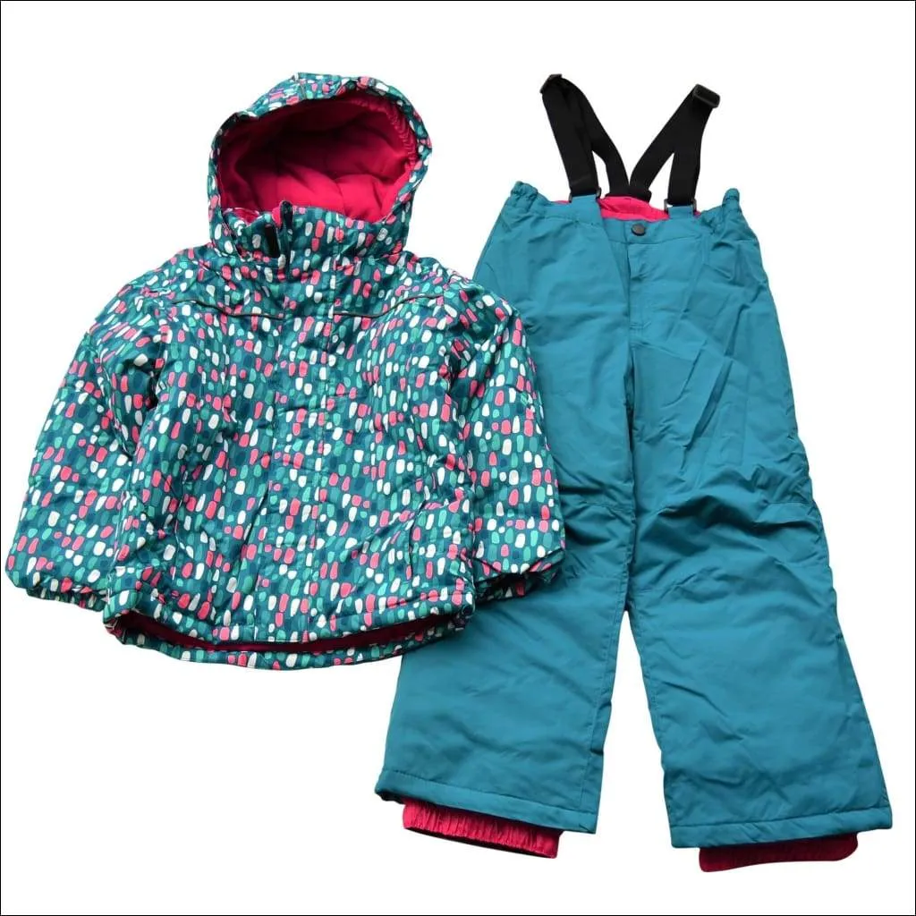 Snow Country Outerwear Little Girls Winter Snowsuit Ski Jacket and Snow Pants Set S-L