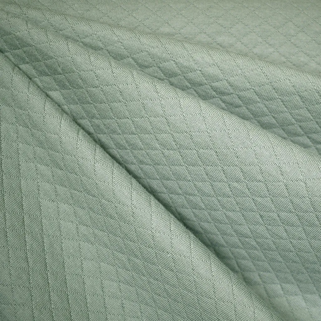 Soft Diamond Quilted Double Knit Sage