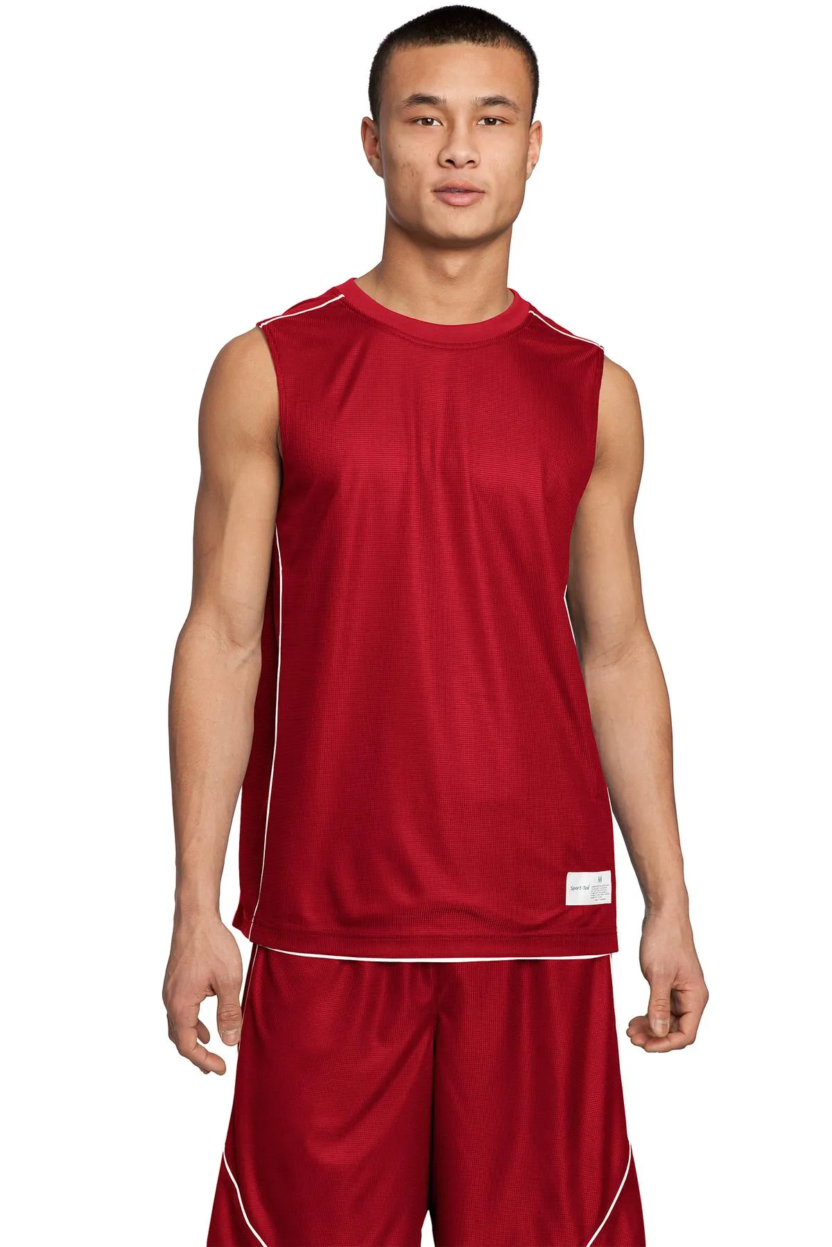 Sport-Tek® PosiCharge® Mesh Reversible Sleeveless Tee. T555