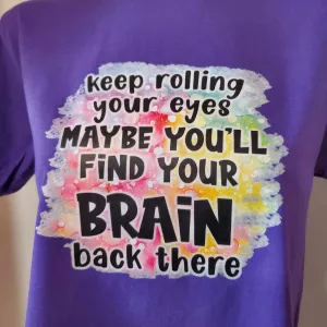 T shirt Rolling your Eyes