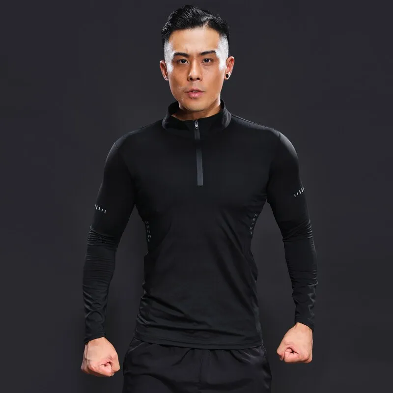 Thermal Long Sleeve Man Compression Fitness Running T shirts