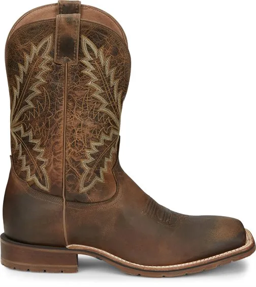 Tony Lama Men's Tan Retan Square Toe Boots XT5104