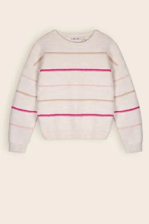 Tween Sweaters | Kendra Soft Knitted Stripe Sweater | Nono