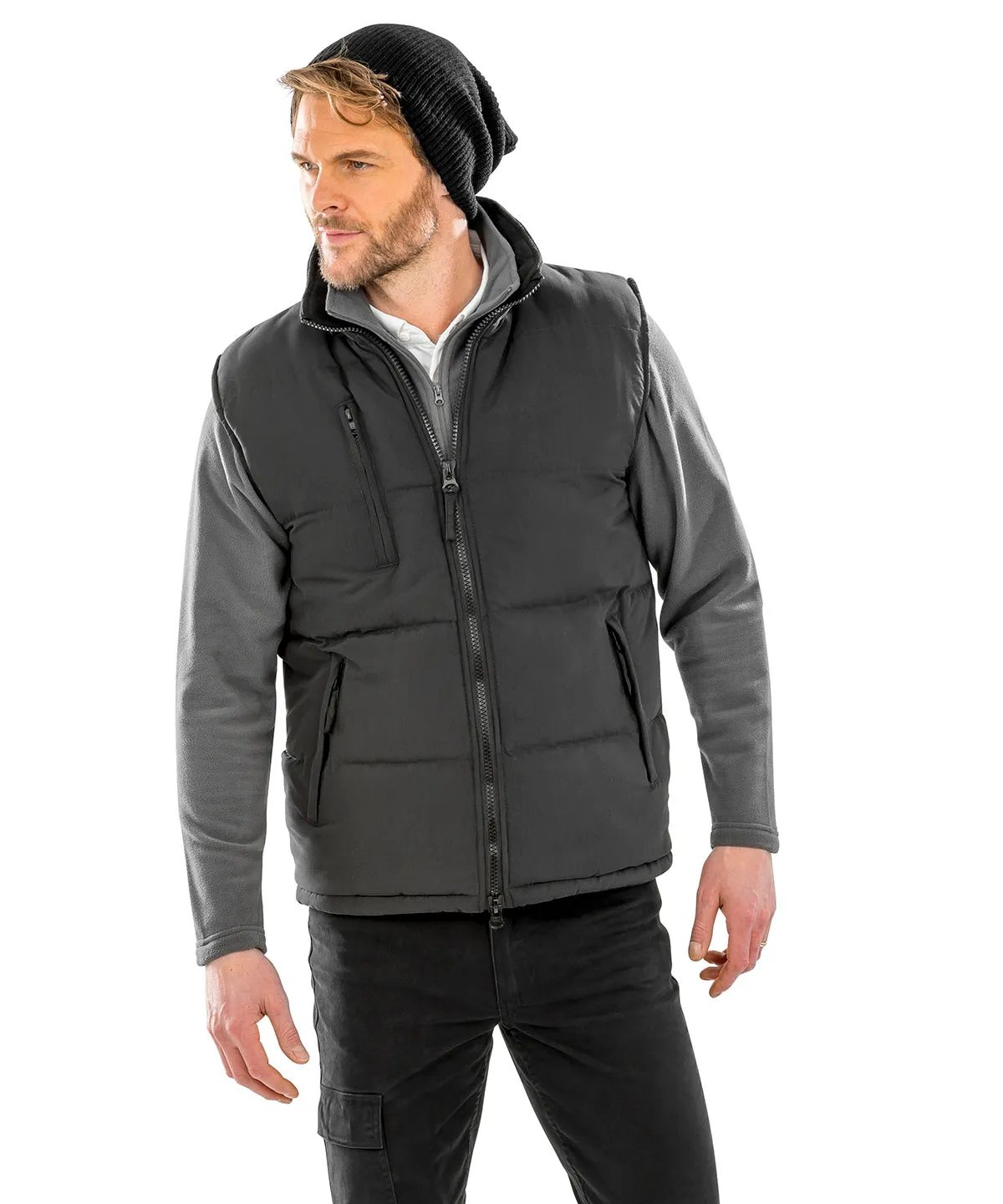 Ultra padded bodywarmer | Black