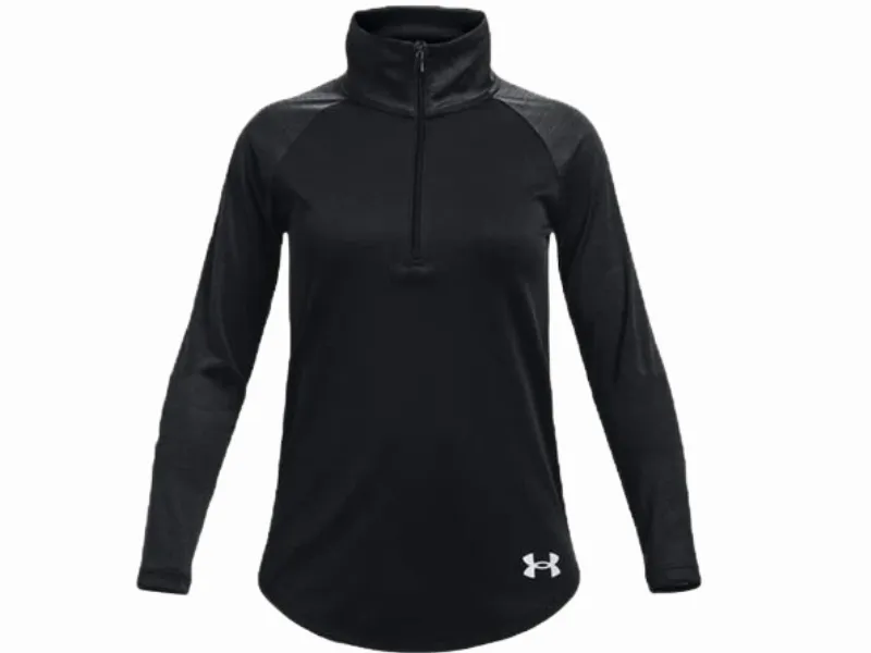 Under Armour Girls Tech Graphic 1/2 Zip (Black 003)