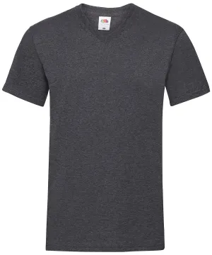 Valueweight v-neck T | Dark Heather Grey