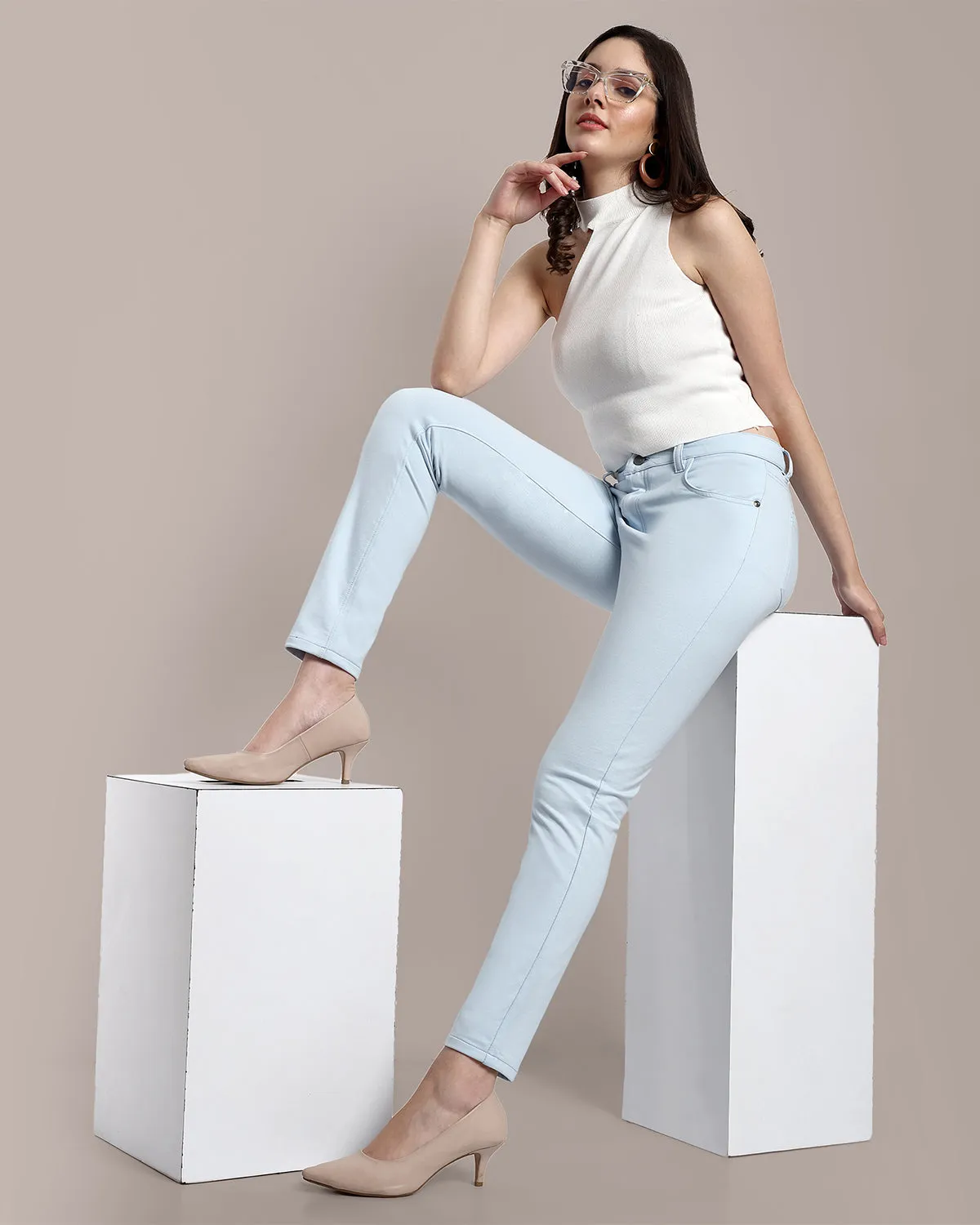 Women Dazed Sky Regular Fit Casual Pant