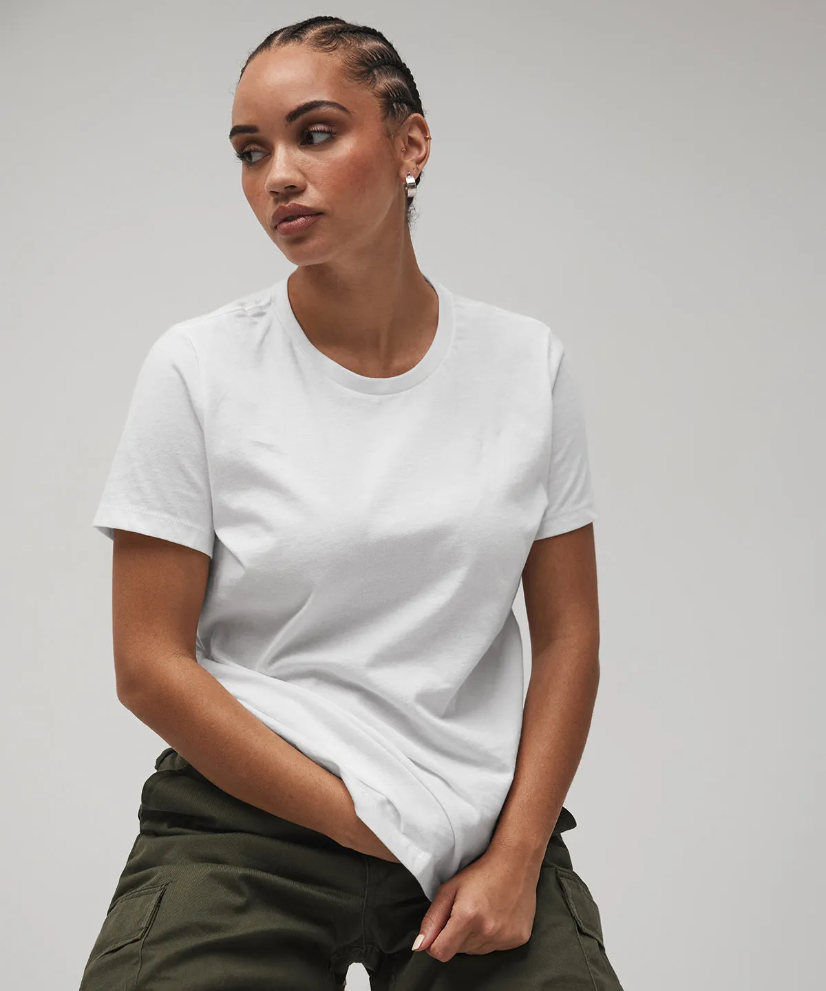 Womens relaxed Jersey short sleeve tee | Mustard